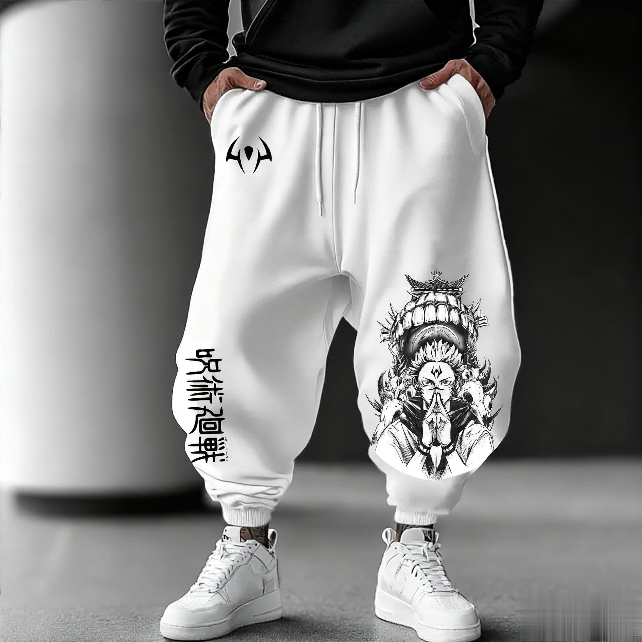 Street Fashion Baggy - Jujutsu Kaisen Männer Jogging Hosen Lose
