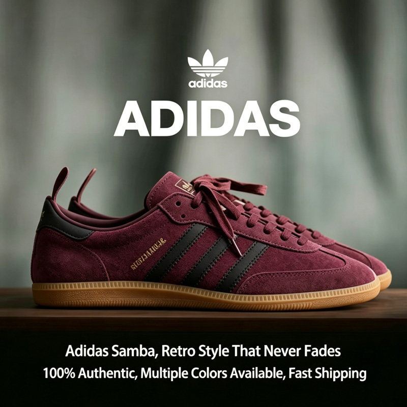 Street Fashion Adidas - Adidas Samba Trefoil Unisex Low-Top-Sneaker, klassische,