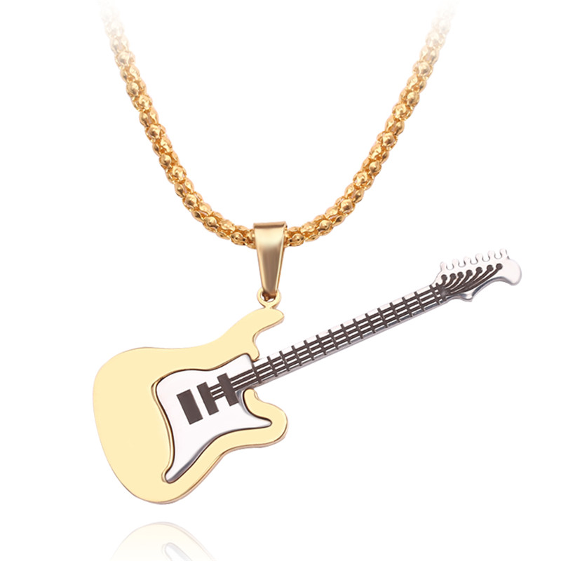Street Fashion Guys - 1pc Punk Gitarre Halskette für Jungs