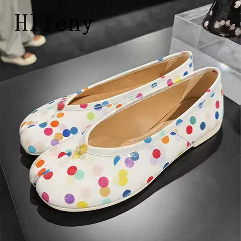 Street Fashion Dance - Hlieny Modische, farbenfrohe, gepunktete Damen-Ballerinas mit