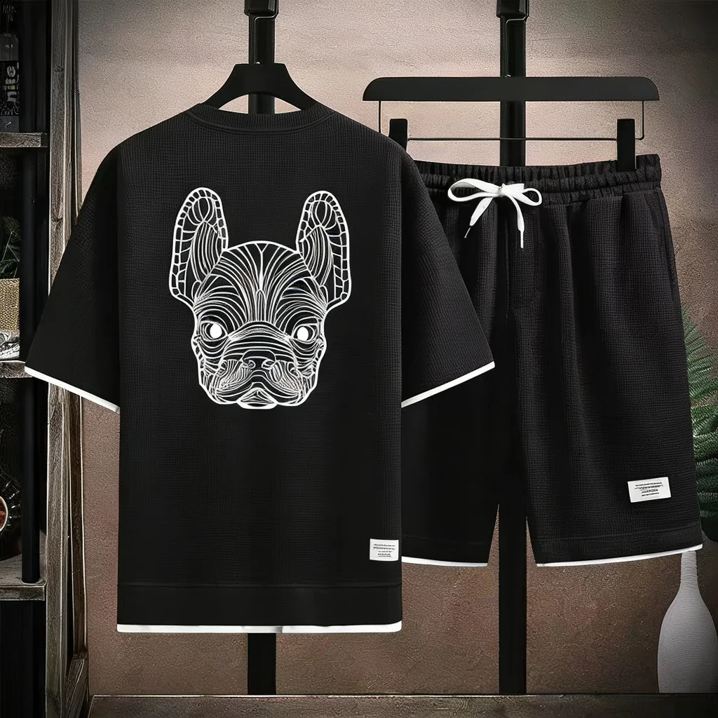 Street Fashion Styles - Sommer Herren Schnelltrocknendes Freizeit-Kurzarm-T-Shirt und Shorts