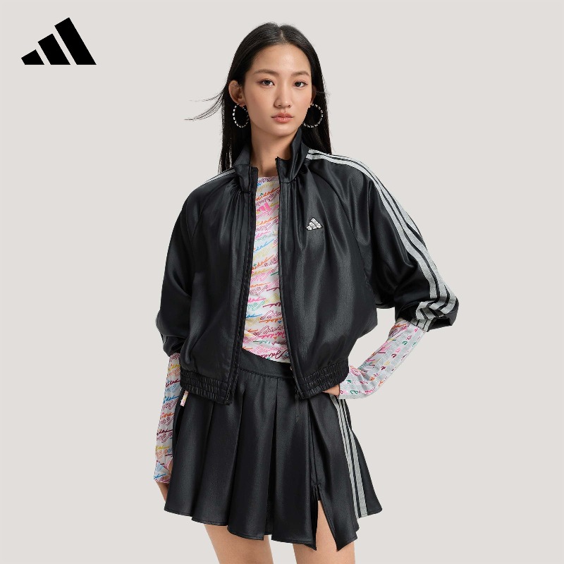 Street Fashion Adidas - Adidas Gewebte Asymmetrische Reißverschlussjacke Frühling High