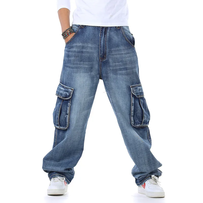 Street Fashion Guys - Herren Baggy Jeans Frühling und Herbst