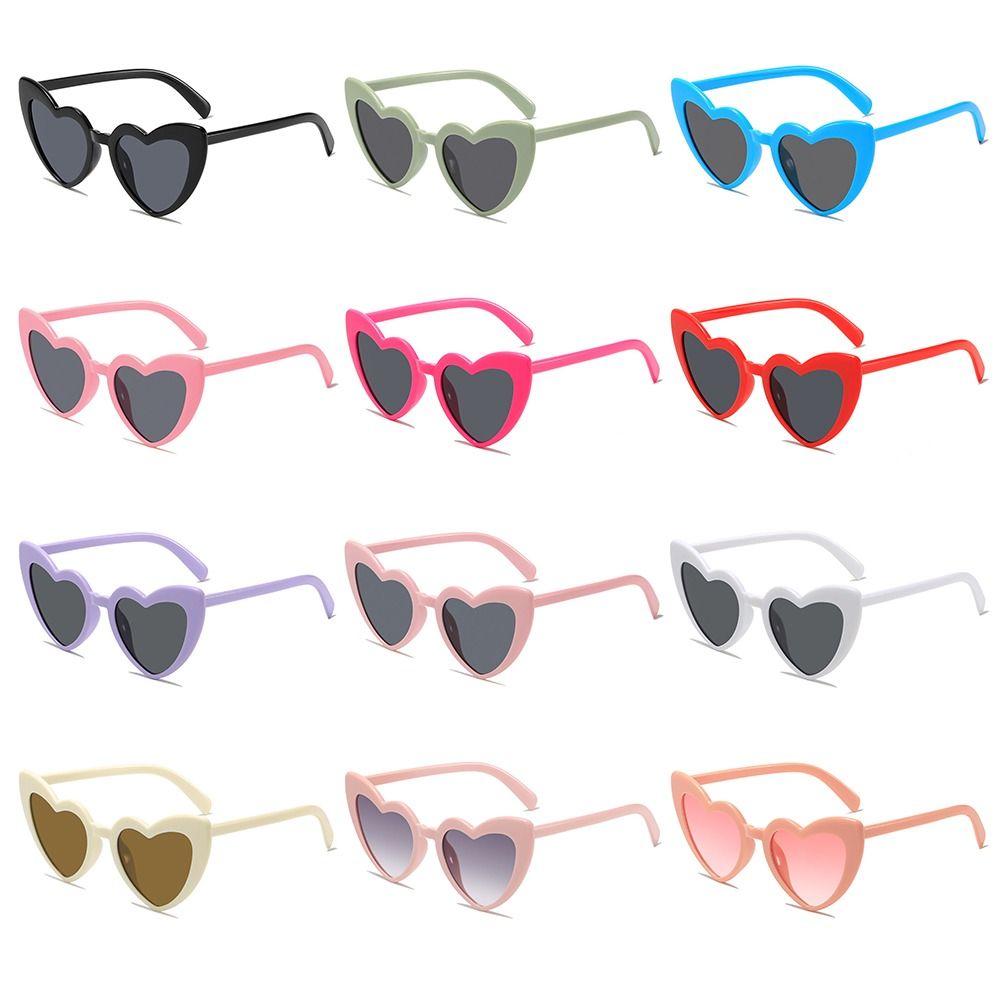 Street Fashion Shoot - UV-Schutz Herzförmige Sonnenbrille Trendige unregelmäßige Straßenschießbrille