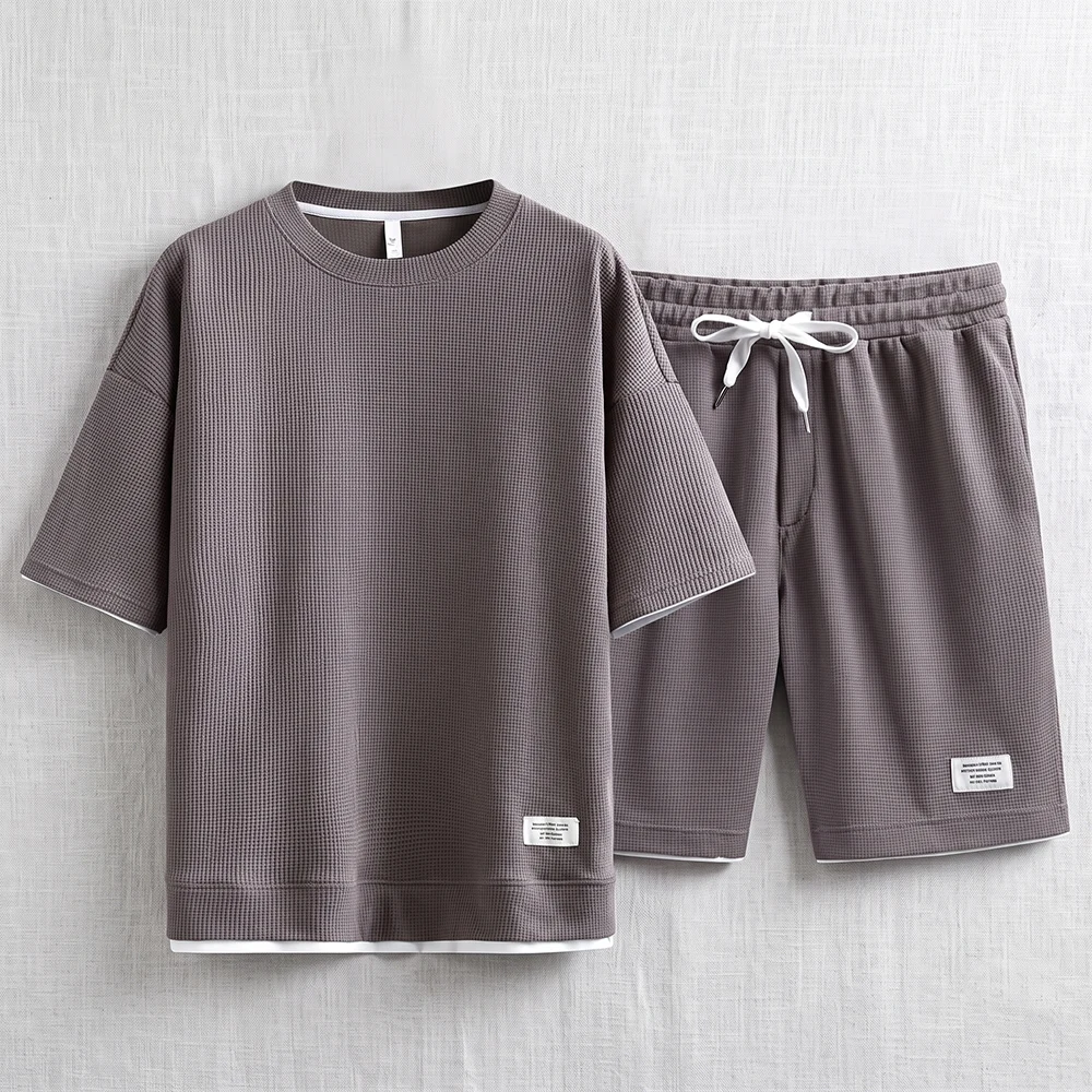 Sommer Herren Waffelstrick Tra – Street Fashion Dance Bewertung und Preis