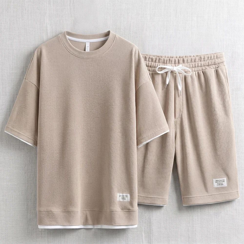 Sommer Herren Waffelstrick Tra – Street Fashion Dance Bewertung und Preis