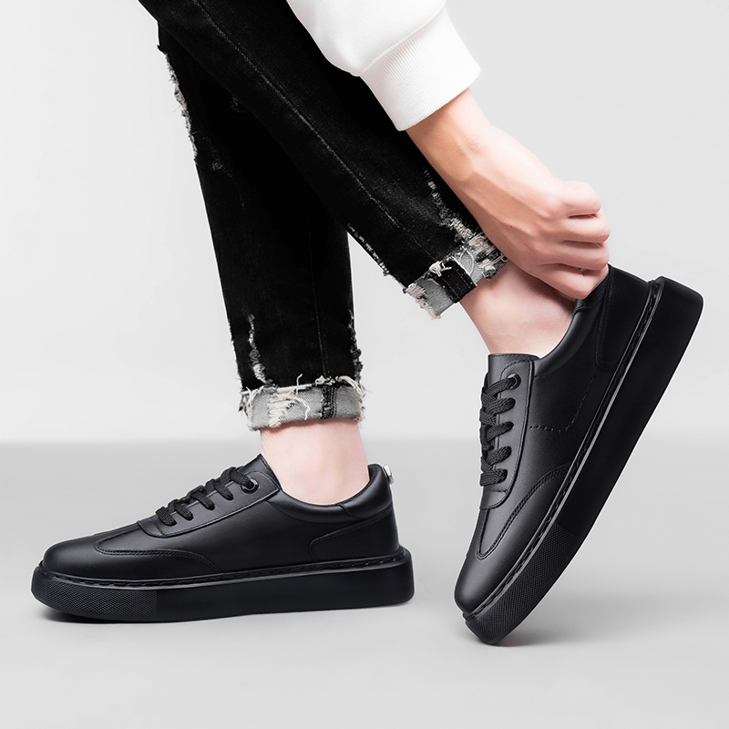 Echtleder-Plateau-Skateboard-S – Mesh Top Layering Bewertung und Preis