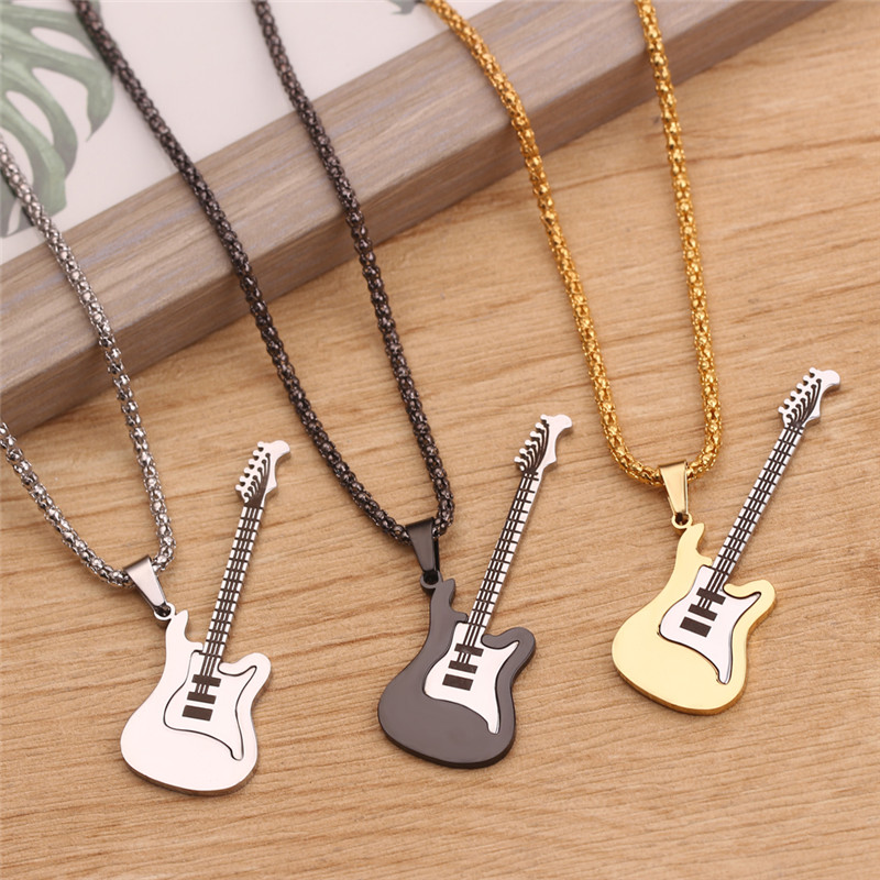 1pc Punk Gitarre Halskette für – Street Fashion Guys Bewertung und Preis