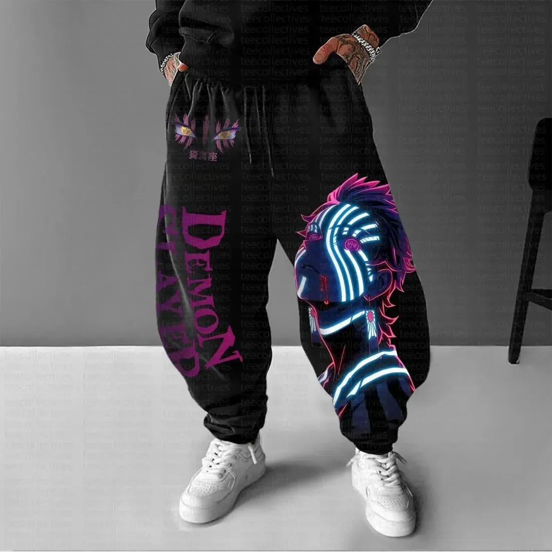 2026 Demon Slayer Akaza Anime- – Street Fashion Baggy Bewertung und Preis