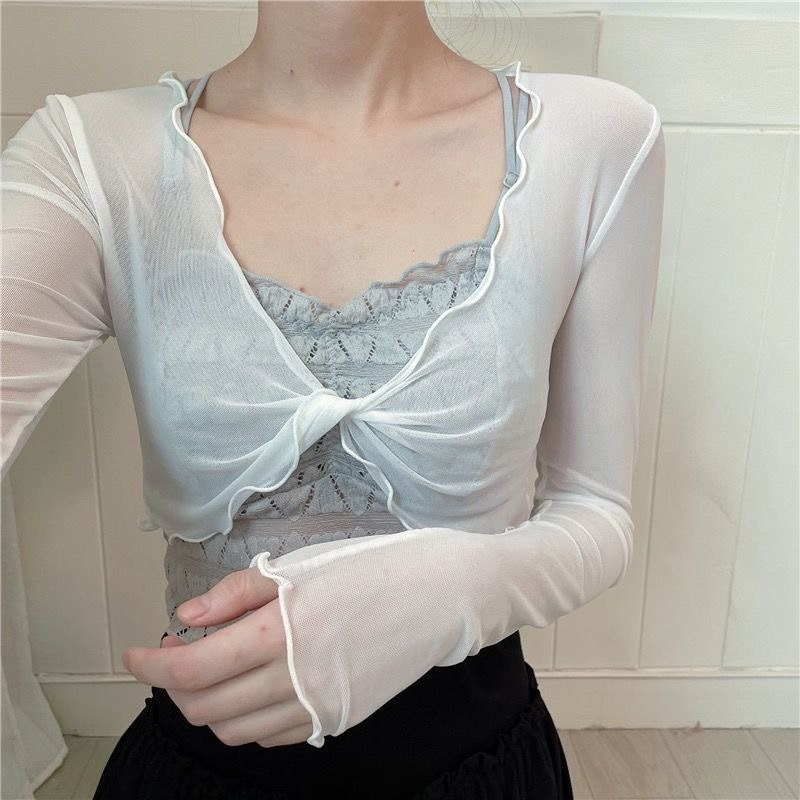 Damen Mesh Ballett-Überwurf mi – Mesh Top Layering Bewertung und Preis