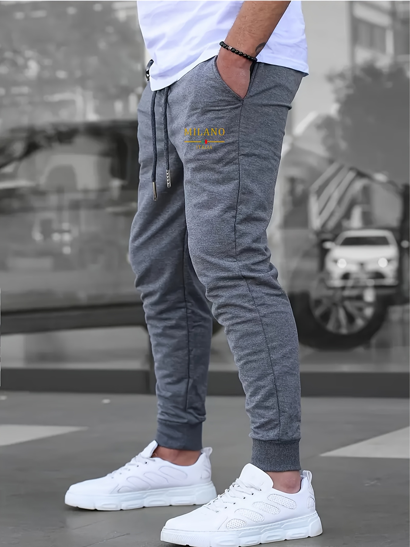 Luxuriöse Freizeithose mit Sta – Street Fashion Outfit For Men Bewertung und Preis
