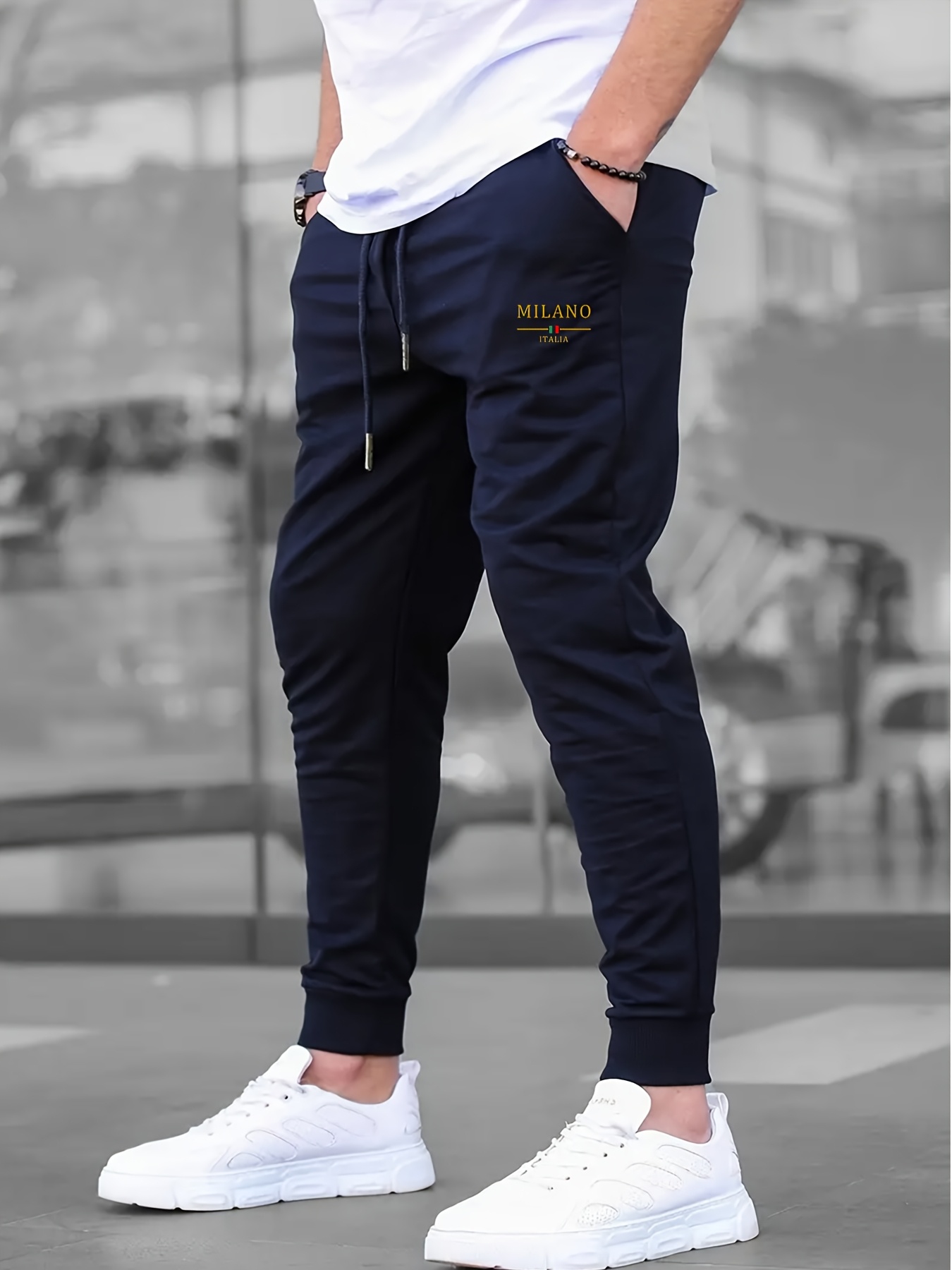 Luxuriöse Freizeithose mit Sta – Street Fashion Outfit For Men Bewertung und Preis