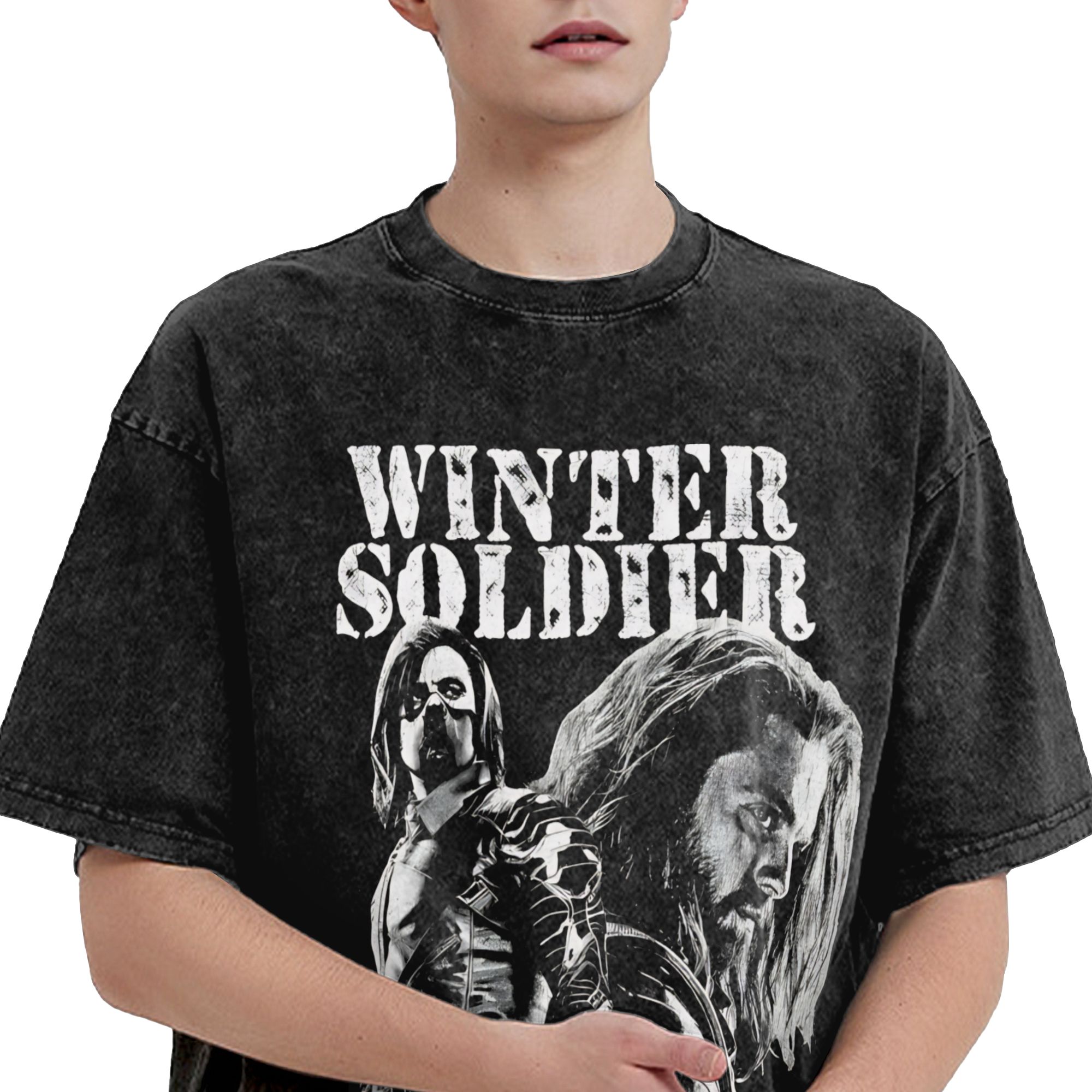 Harajuku Washed Shirt Soldier  – Street Fashion Outfit For Men Bewertung und Preis