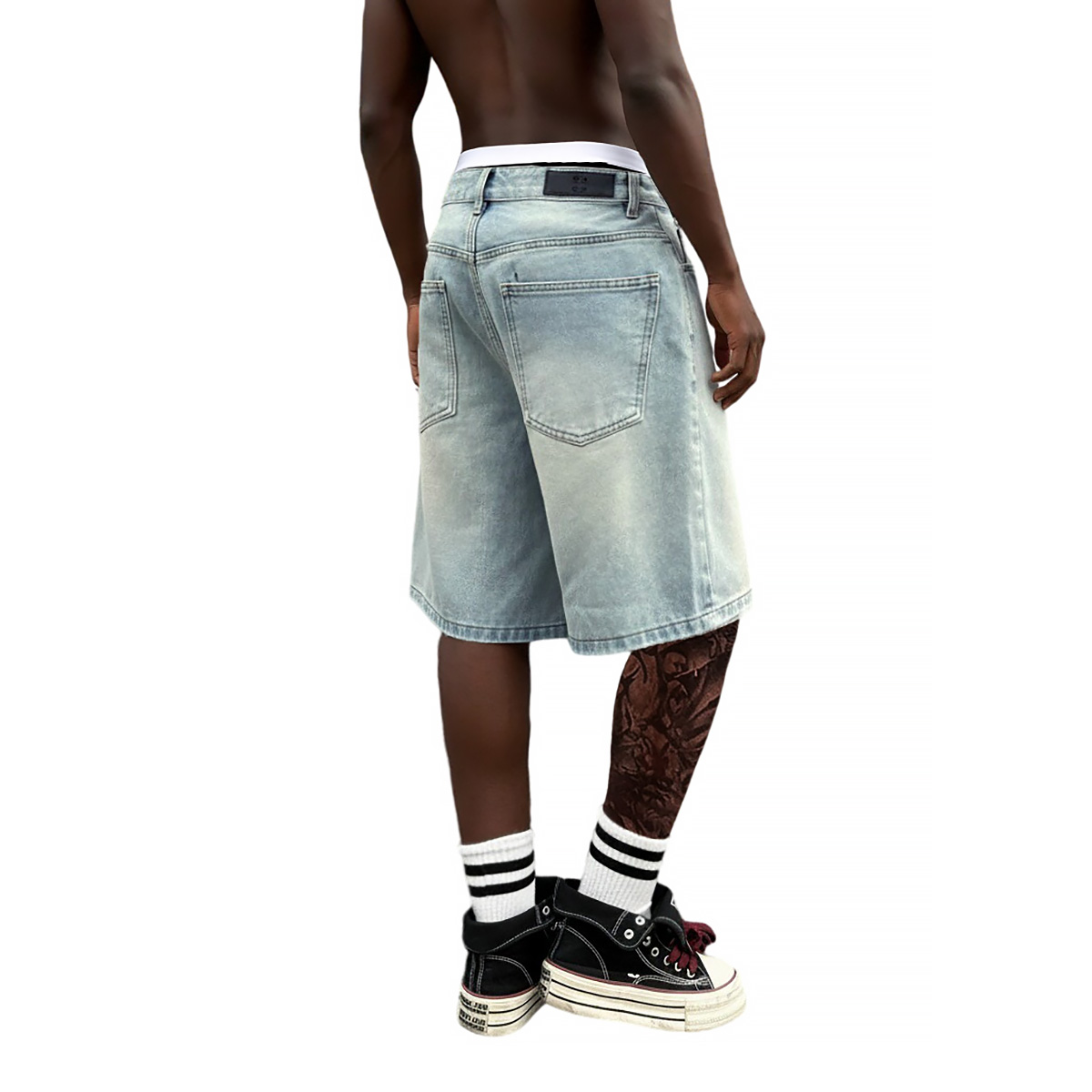 Metallschnallen-Kurze Baggy Je – Street Fashion Baggy Bewertung und Preis