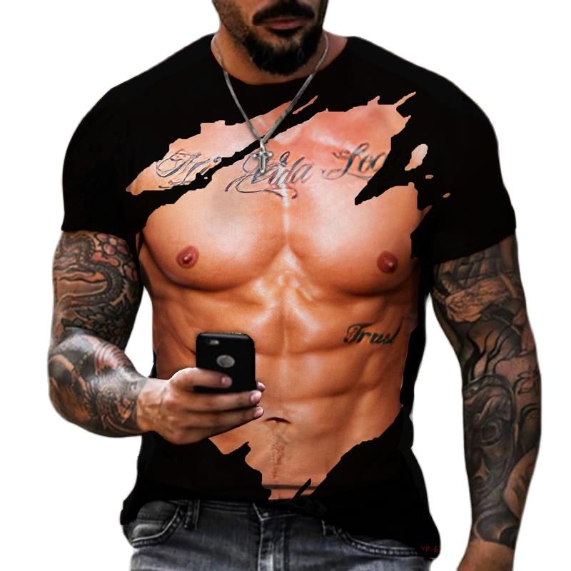 Sommer Mode Männer der 3D Gedr – Street Fashion Guys Bewertung und Preis