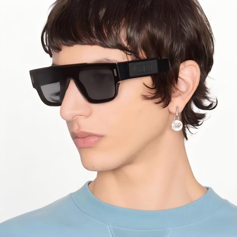 Trendige Grüne Eckige Sonnenbr – Street Fashion Shoot Bewertung und Preis