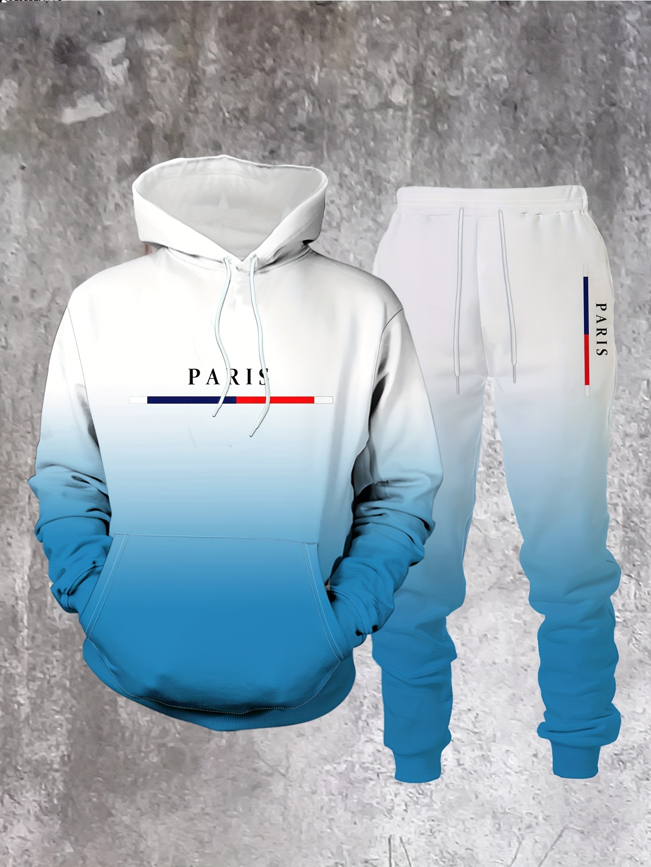 Farbverlauf Paris Trainingsanz – Street Fashion Outfit For Men Bewertung und Preis