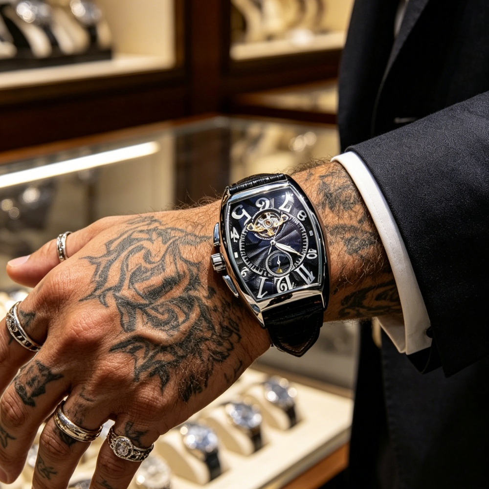 Mechanische Herrenuhr im Punk- – Street Fashion Guys Bewertung und Preis