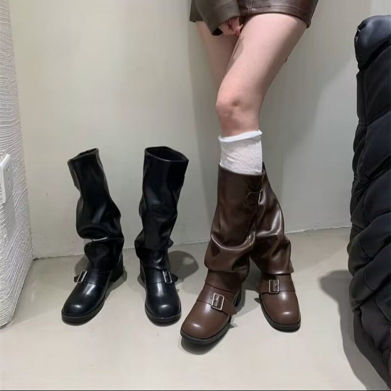 2025 frau Stiefel Kniehohe Pla – Street Fashion Trends Bewertung und Preis