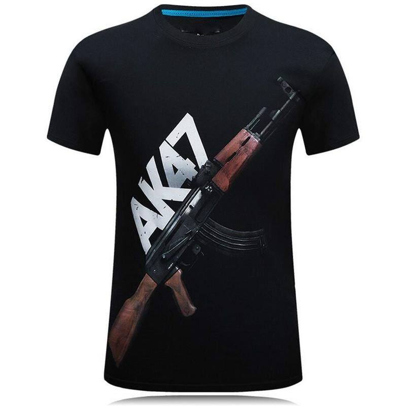 Tough Guy Stil 3D Druck T-shir – Street Fashion Guys Bewertung und Preis