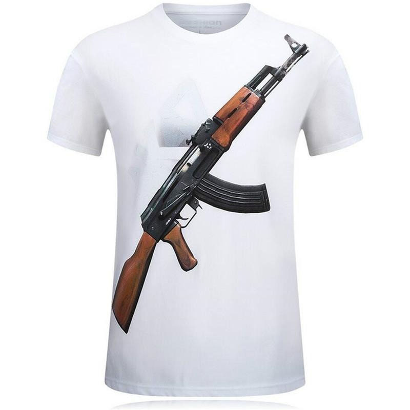 Tough Guy Stil 3D Druck T-shir – Street Fashion Guys Bewertung und Preis