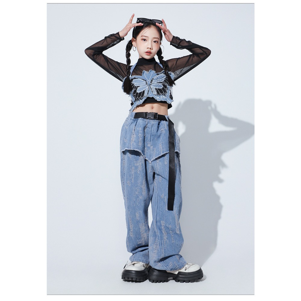 Jazz Hip-Hop Tanz-Set Mesh Lan – Street Fashion Dance Bewertung und Preis
